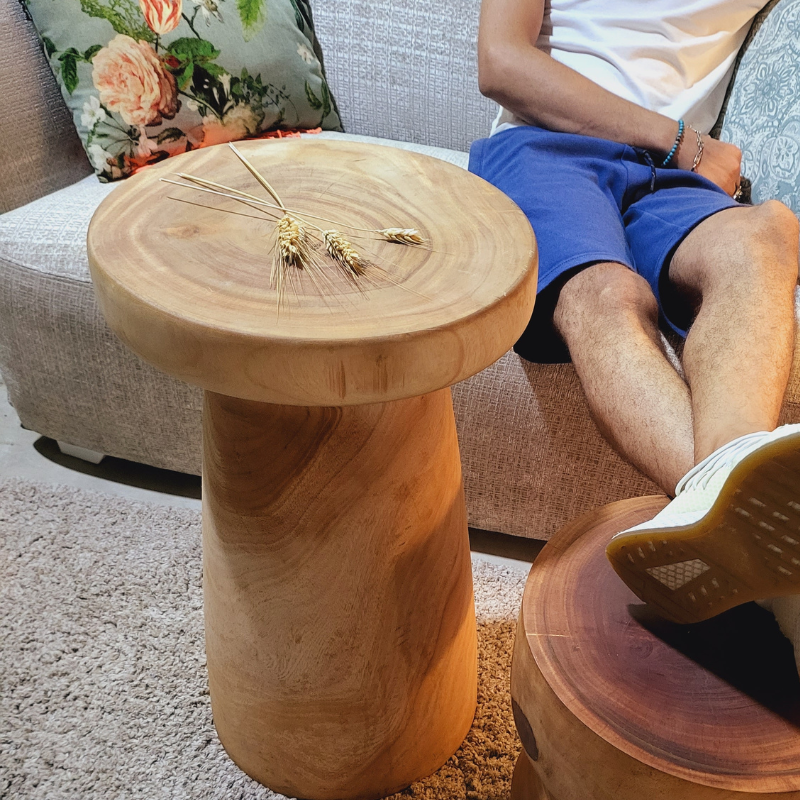 Teak Drum Table