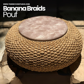 Banana Braids Pouf