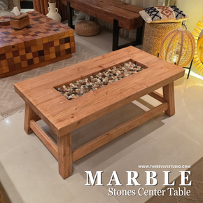 Marble Stones Center Table