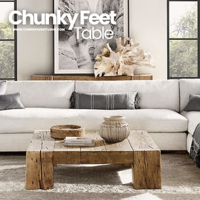 Chunky Feet Center Table