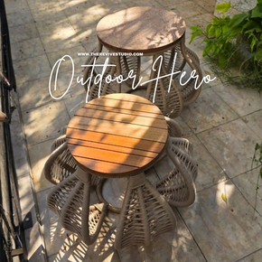 Sekoon Jute Side Table Set