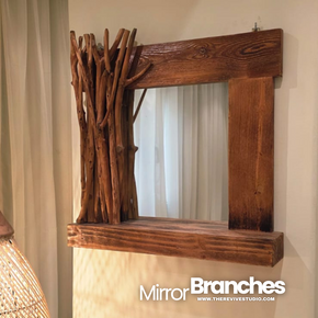 Rustic Branches Mirror