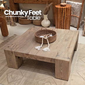 Chunky Feet Center Table